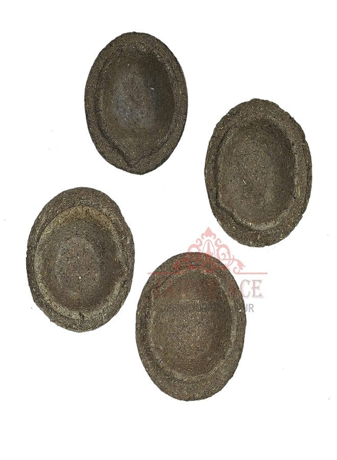 Jaipur Ace Handmade Desi Pure Cow Dung Diya for Puja, Handcrafted Deepak for Diwali, Traditional Dia for Hawan, Pujan & Religious Purpose, (11), Brown - Image 4